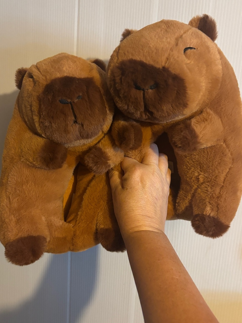 Womens Plush Slippers Capybara Shaped Novelty Footwear Cozy Winter Warm Slipper